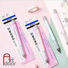 Bút chì kim bấm TOMBOW Pastel ngọt ngào (đầu 05mm) dòng Mono Graph lắc đẩy ngòi