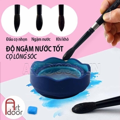 Cọ vẽ đầu Tròn màu nước ART SECRET lông Sóc thân Đen (950SQ)