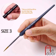 Cọ vẽ đầu Tròn MARIES Martol hàng chính hãng có in logo - [xả kho]