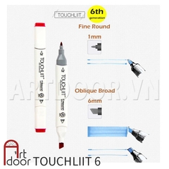 Bút marker TOUCHLIIT 6 (số 0~120) diễn họa kiến trúc, đô thị, đồ án nội thất