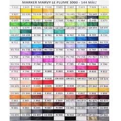 Bút Marker MARVY đầu brush mềm cây lẻ (số 610~797) - [xả kho]
