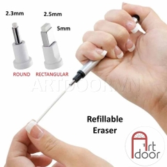 Bút gôm tẩy chì TOMBOW Mono Zero (Tròn/ Dẹt) cao cấp tẩy sạch chi tiết siêu nhỏ