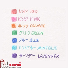 Bút chì bấm UNI Color thân nhiều màu (đầu 07) - [xả kho]