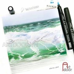 Bút Marker MARVY đầu brush mềm cây lẻ (số 610~797) - [xả kho]