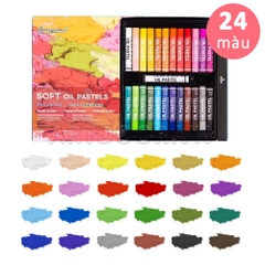 Bộ màu vẽ Sáp Dầu GIORGIONE Soft Oil Pastel mềm đắp nổi (hộp giấy)