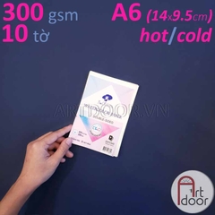 Giấy vẽ màu nước PAUL RUBENS 50% Cotton dày 300gsm (vân nổi Cold)