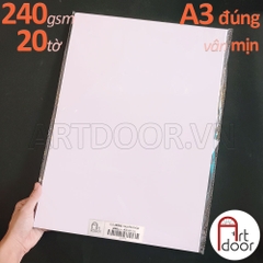 Giấy vẽ chì ROKI truyền thần, marker dày 240~250gsm (vân mịn)