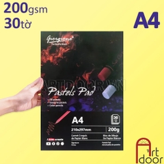 Sổ vẽ màu Sáp Dầu GIORGIONE Pastels Pad dạng sổ xé dày 200gsm (vân nổi Cold)