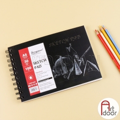 Sổ vẽ chì GIORGIONE Sketch giấy Ngà mỏng 160gsm (vân mịn)