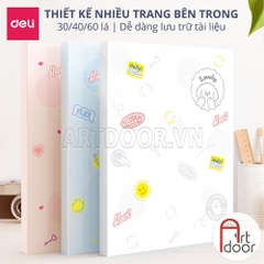 Bìa lá đựng tranh vẽ DELI màu Pastel (size A4)