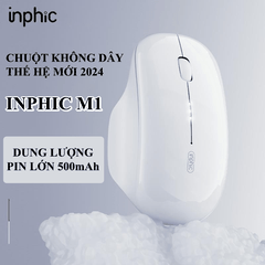 Chuột không dây INPHIC M1 kết nối không dây bằng chip USB 2.4 với thiết kế nhỏ gọn siêu mỏng