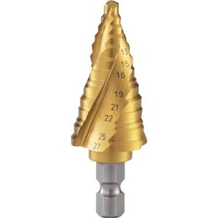 Mũi khoan tầng Trusco - #3S-NMS-28G (Three piece blade Spiral Nice Mighty Step Drill)