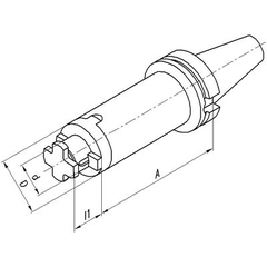 Bầu kẹp dài cho dao phay trụ & mặt đầu FUTURO - #331310