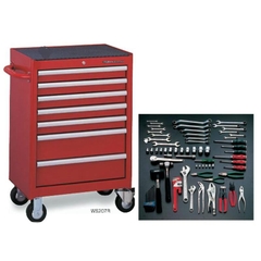 Thùng đồ nghề 87 chi tiết Tone - # TCX911BK (Tool Cabinet Set)