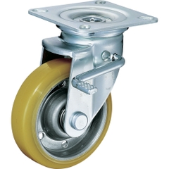 Hammer Caster Việt Nam | Hammer plate type caster 420J series (pressed urethane wheel) with swivel double stopper MW3092593