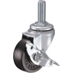 Hammer Caster Việt Nam | Hammer screw-in caster 420SA series (rubber wheel/thick screw type) with swivel stopper MW8142304