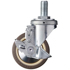 Hammer Caster Việt Nam | Hammer screw-in caster 420SA series (urethane wheel with nylon wheel B) with swivel stopper MW3670368