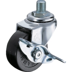Hammer Caster Việt Nam | Hammer screw-in caster 420A series (rubber wheel) with flexible stopper (mm screw) MW2425521