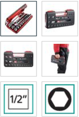 Facom SL.DBOX1 - Bộ khẩu tay vặn 1/2 inch FACOM - #428515