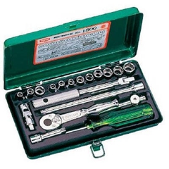 Bộ khẩu tay vặn hệ inch và hệ mét cao cấp Tone - #1800