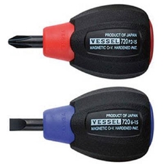 Tô vít thân ngắn 4 cạnh cỡ 2x15mm Vessel - # 720-2-15 (Super Cushion Screwdriver)