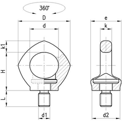 Ma ní treo inox M12- M24 BRW - # 862135