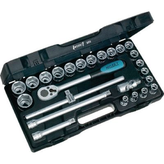 Bộ khẩu, tuýp vặn 1/2 inch gồm 25 chi tiết HAZET - #428690