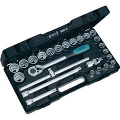 Bộ khẩu, tuýp vặn 1/2 inch gồm 25 chi tiết HAZET - #428710