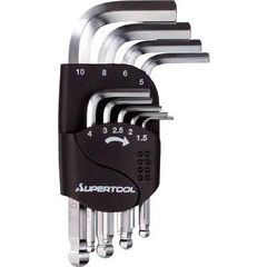 Bộ lục giác đầu bi thân ngắn SUPERTOOL -# HKSB7S | HKSB9S