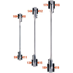 Cờ lê răng cóc 4 size kết hợp BAHCO -#422240