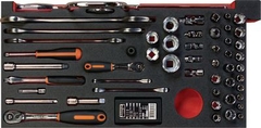 Hộp dụng cụ kim loại 129 chi tiết BAHCO-# 428810