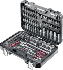 Bộ khẩu, đầu vít  1/2 và 1/4  inch gồm 111 chi tiết JET - #428848