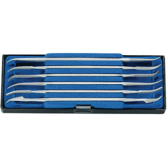 LR 12156-Bộ giũa mảnh đầu cong 6 chi tiết VALLORBE-# 320200