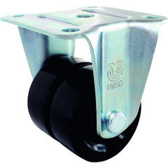 YUEI Việt Nam | YUEI Plate-type Fixed Low-floor Caster Black Nylon Wheel diameter 50mm H-type HR-W-type Mounting dimensions 52 x 52 MW1487555