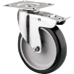 TENTE Việt Nam | Tente Caster Plate-type Caster "AGILA" (Polyurethane Wheels) φ75 Swivel (with Total Lock) MW2574522