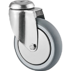 TENTE Việt Nam | Tente Caster Bolt Hole Caster "AGILA" (Elastomer Wheel with Stainless Steel Fittings), φ50, Swivel Stainless Steel Agila 7470 Series MW2589970