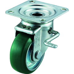 YUEI Việt Nam | YUEI Plate-type Caster, Urethane, Wheel diameter 75mm, with stopper, J type, JB(R) type, Mounting dimensions 63 x 63 Press Caster Urethane Wheel(J Series) MW2963302