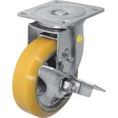 SISIKU Việt Nam | Sisiku Stainless Steel Caster Antistatic Urethane Wheel with Swivel Stopper MW3535398