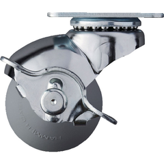 HAMMER CASTER Việt Nam | Hammer Plate Type Swivel Urethane Wheel 40mm with Stopper MW3670261