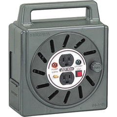 HATAYA Việt Nam | Hataya NJ-2 type box reel, single phase 100V grounded, 10m, with earth check Cord Reel MW3703843