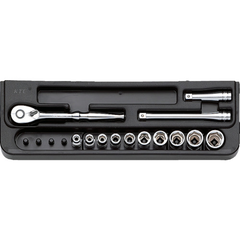 KTC Việt Nam | KTC 6.3 sq. socket wrench set (13 pieces) 1/4 inch drive MW3839192