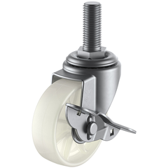 YUEI Việt Nam | YUEI Screw-in type Swivel Stainless steel caster Nylon Wheel diameter 100mm With stopper E type SUS-ET-S type Screw size W3/4 x 40 Number of threads 10 MW4405447
