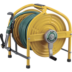 HATAYA Việt Nam | Hataya Tetsuno Hose Reel (Yellow) 41m Anti-algae Hose Lever Nozzle Yellow MW4538013