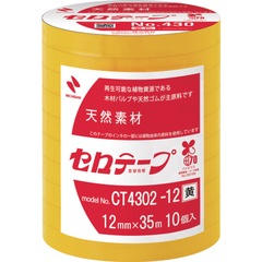 NICHIBAN Việt Nam | Nichiban Colored Cellophane Tape No. 430 Yellow 12mm x 35m 1 roll (10 rolls) MW6996875