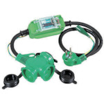 NICHIDO Việt Nam | NICHIDO Rainproof Pokkin Extension Breaker L-Type Henna Pokkin 100V with Leakage Circuit Breaker 1m Rainproof Extension Pokkin Breaker MW8147435