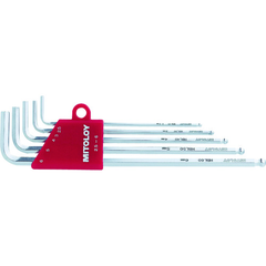 MITOLOY Việt Nam | MITOLOY L-shaped hollow wrench ball point long millimeter holder set of 5 Hollow Wrench(L-type)Set(Ball-Point)Long MW8174850