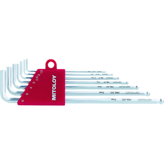 MITOLOY Việt Nam | MITOLOY L-shaped hollow wrench ball point long millimeter holder set of 8 Hollow Wrench(L-type)Set(Ball-Point)Long MW8174863