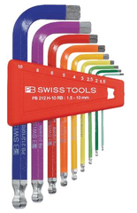 PB 212 RB | Bộ lục giác đầu bi rainbow PB SWISS TOOLS  -# 424450.0050