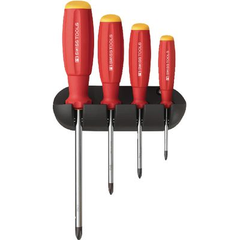 Bộ tô vít 4 cạnh , gồm 4 chi tiết  hãng Swiss tools/Thụy Sỹ-# 435050.0100 (PB 8242)