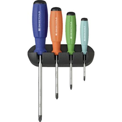 Bộ tuốc nơ vít gồm 4 chi tiết mã 435052.0100, code 335052.0100 ( PB8242RB), hiệu Swiss tools/ Thụy Sỹ, mới 100%